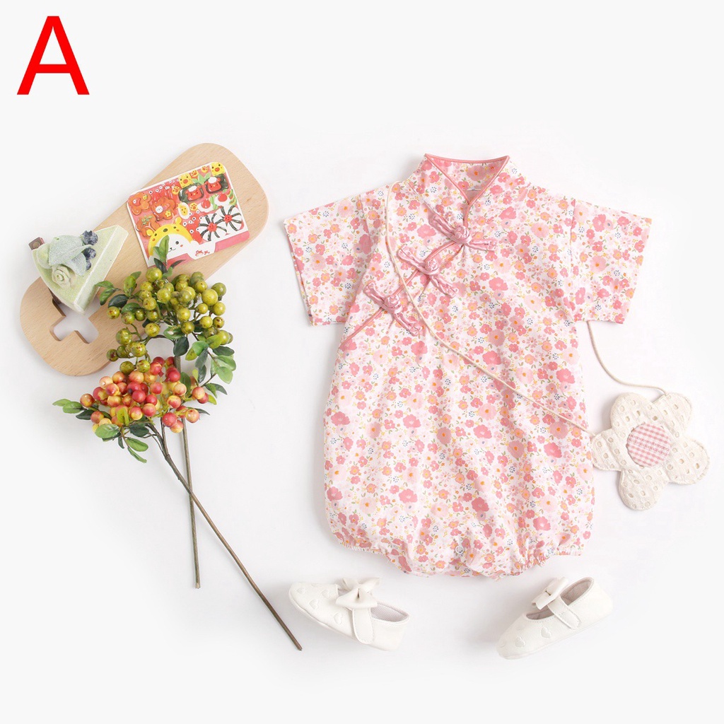 Sanlutoz Summer Flower Baby Girls Bodysuits Cotton Princess