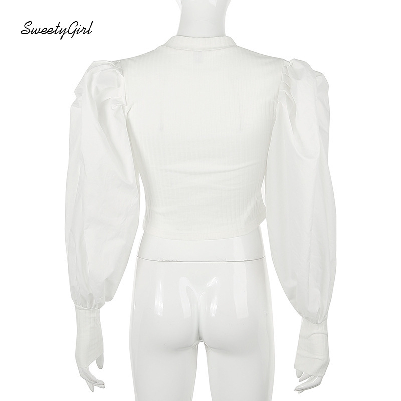 Áo Nữ Tay Dài Màu Trơn 2020 Thời Trang Vintage