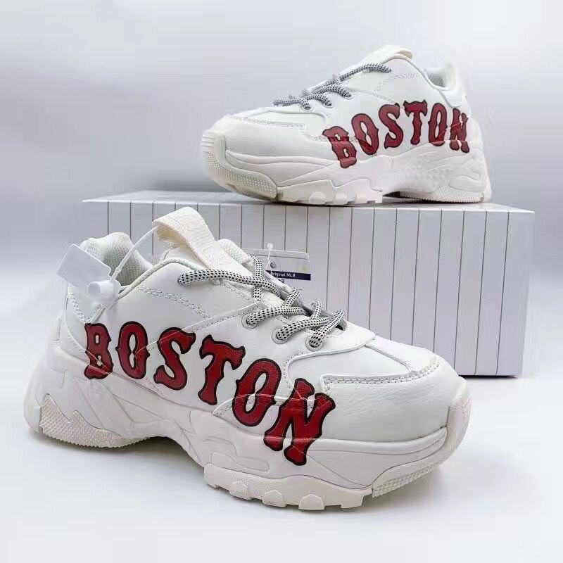Giày MLB boston độn đế tăng chiều cao thể thao sneaker nam nữ Hot Trend