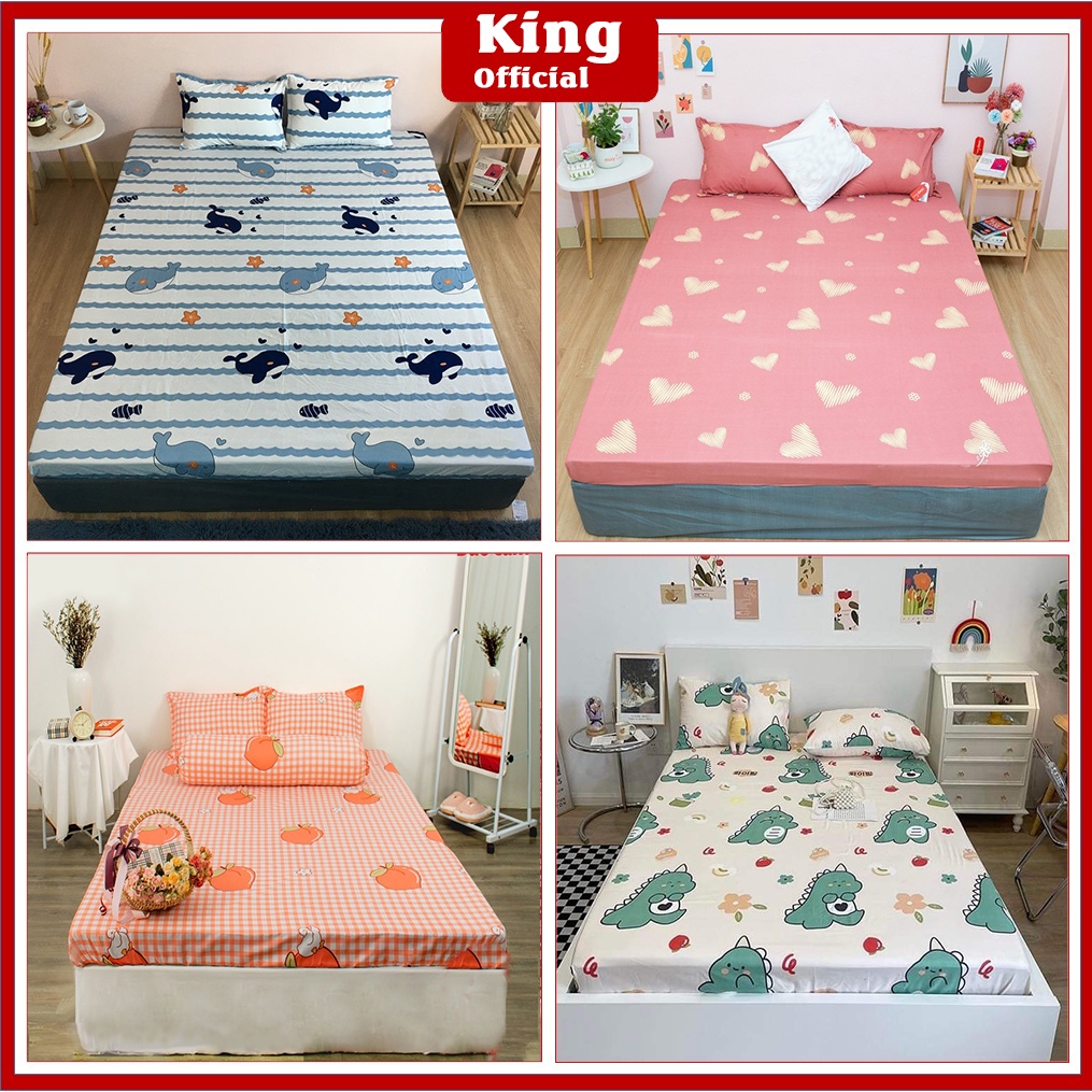 Ga Giường Cotton Poly 💖m2/m4/m6/m8💖 Drap Giường Bốn Mùa Nhiều Lựa Chọn, Bo Chun Miễn Phí - Kingbedding | BigBuy360 - bigbuy360.vn