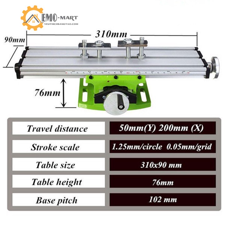 ⚡️𝐇𝐚̀𝐧𝐠 𝐂𝐡𝐢́𝐧𝐡 𝐇𝐚̃𝐧𝐠⚡️Bàn trượt MiniQ 6300⚡️ Nhôm chịu lực - Đế gang đúc chắc chắn - Tịnh tiến theo 2 chiều XY