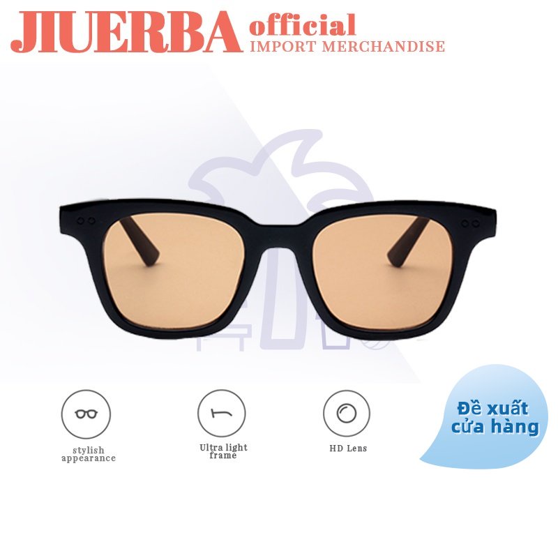 Mắt Kiếng Jiuerba Chống Tia Uv400 Phong Cách Hàn Quốc