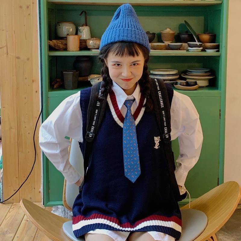 Áo Gile Len Học Sinh Hàn Quốc Huy Hiệu Ngực, Áo Gile Logo Form Nhỏ | BigBuy360 - bigbuy360.vn