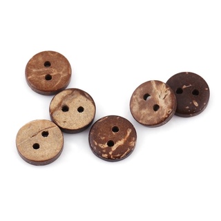 Nút gỗ dừa - Size 10mm (Túi 10 cái)