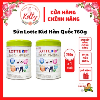 Sữa Lotte Kid A+ 760g Hàn Quốc mẫu mới giúp trẻ tăng trưởng chiều cao, trí não, sức đề kháng