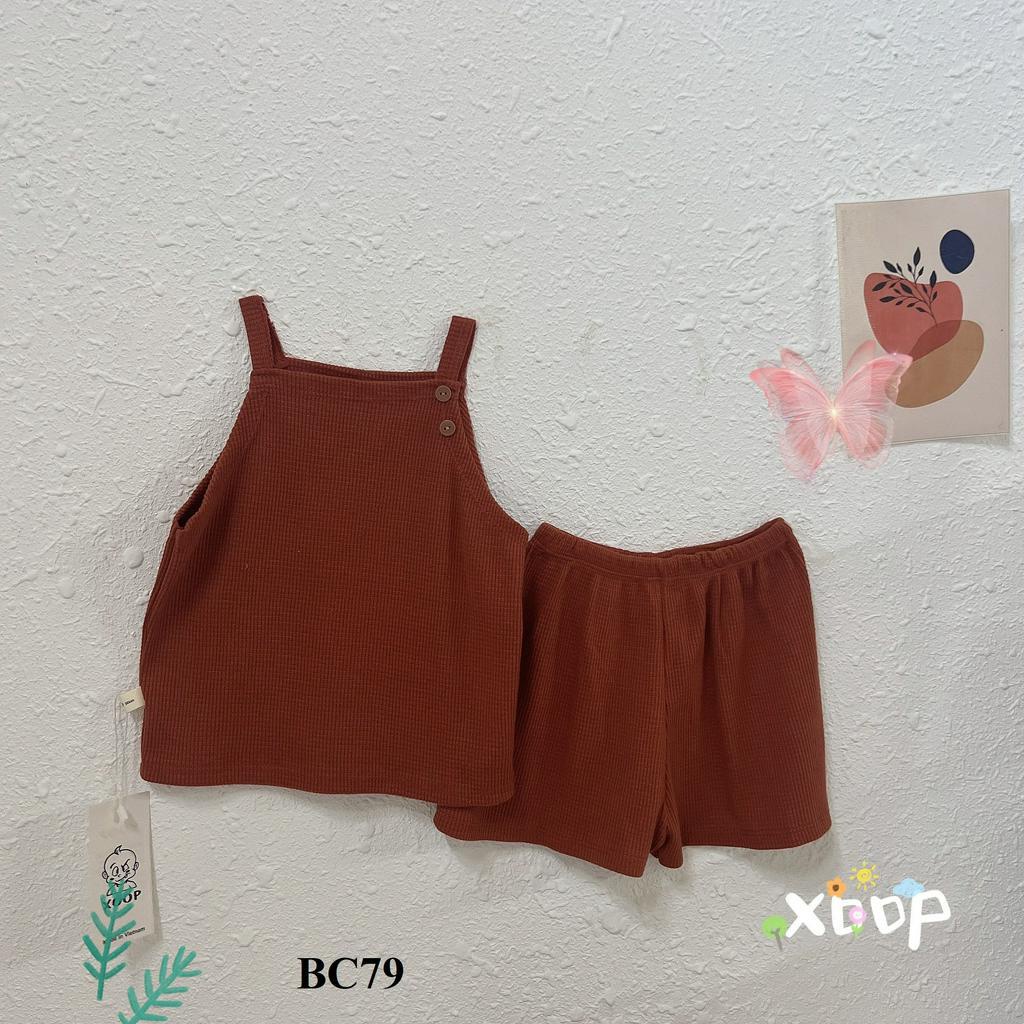 Đồ Bộ 2 dây XOOP chất tổ ong cho bé gái (11-21kg) BC79,Bộ thời trang quần áo trẻ em  Shop Phúc Yến
