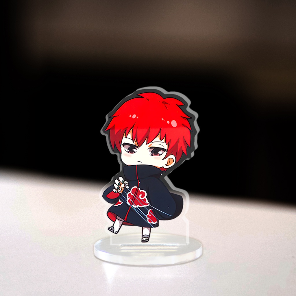 Mô hình Mini Naruto Standee Chibi Anime Manga nhân vật Itachi Sasuke Mandara Hinata trang trí học tập cao 3cm HM Decor