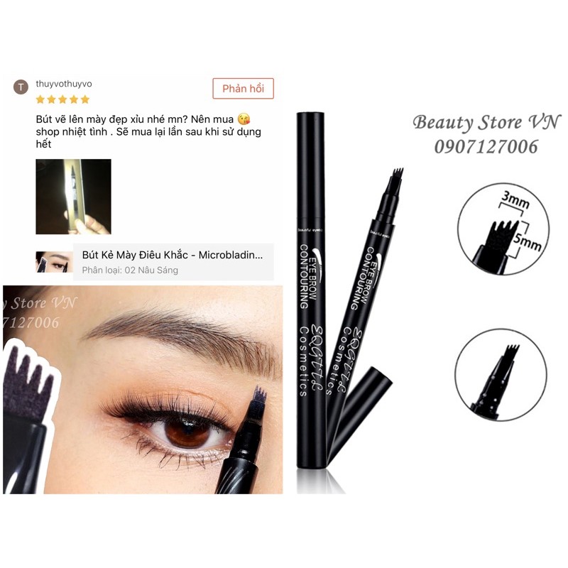 [FREESHIP💋] Bút Chì Kẻ Mày Phẩy Sợi Điêu Khắc 4D Cao Cấp Bền Màu | BigBuy360 - bigbuy360.vn