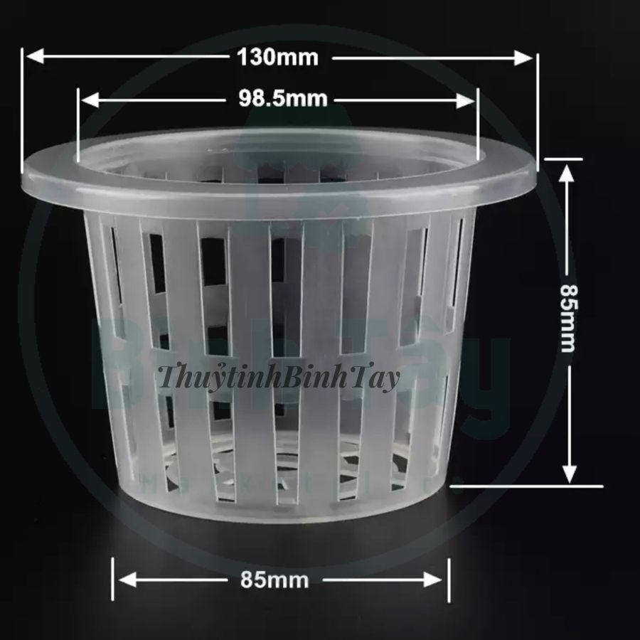 [HÌNH THẬT] CHẬU NHỰA RỌ NHỰA SIZE LỚN TRỒNG CÂY THỦY CANH TỰ TƯỚI SELF WATERING 13X8,5 BT-RO1385