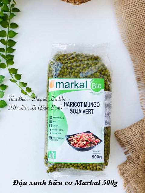 Đậu xanh hữu cơ Markal 500g