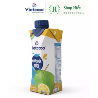 Nước dừa tươi chanh muối Vietcoco 330ml