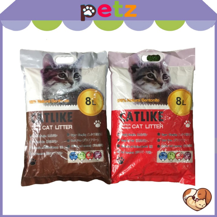 Cát vệ sinh cho mèo Catlike 8L PETZ Cát khử mùi diệt khuẩn cho mèo CAT LITTER