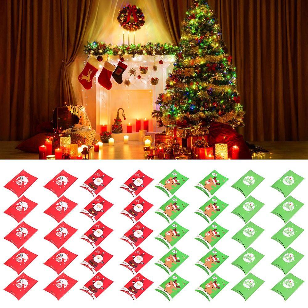 CONOPERY Bộ 10 Hộp Quà Giáng Sinh Dễ Thương