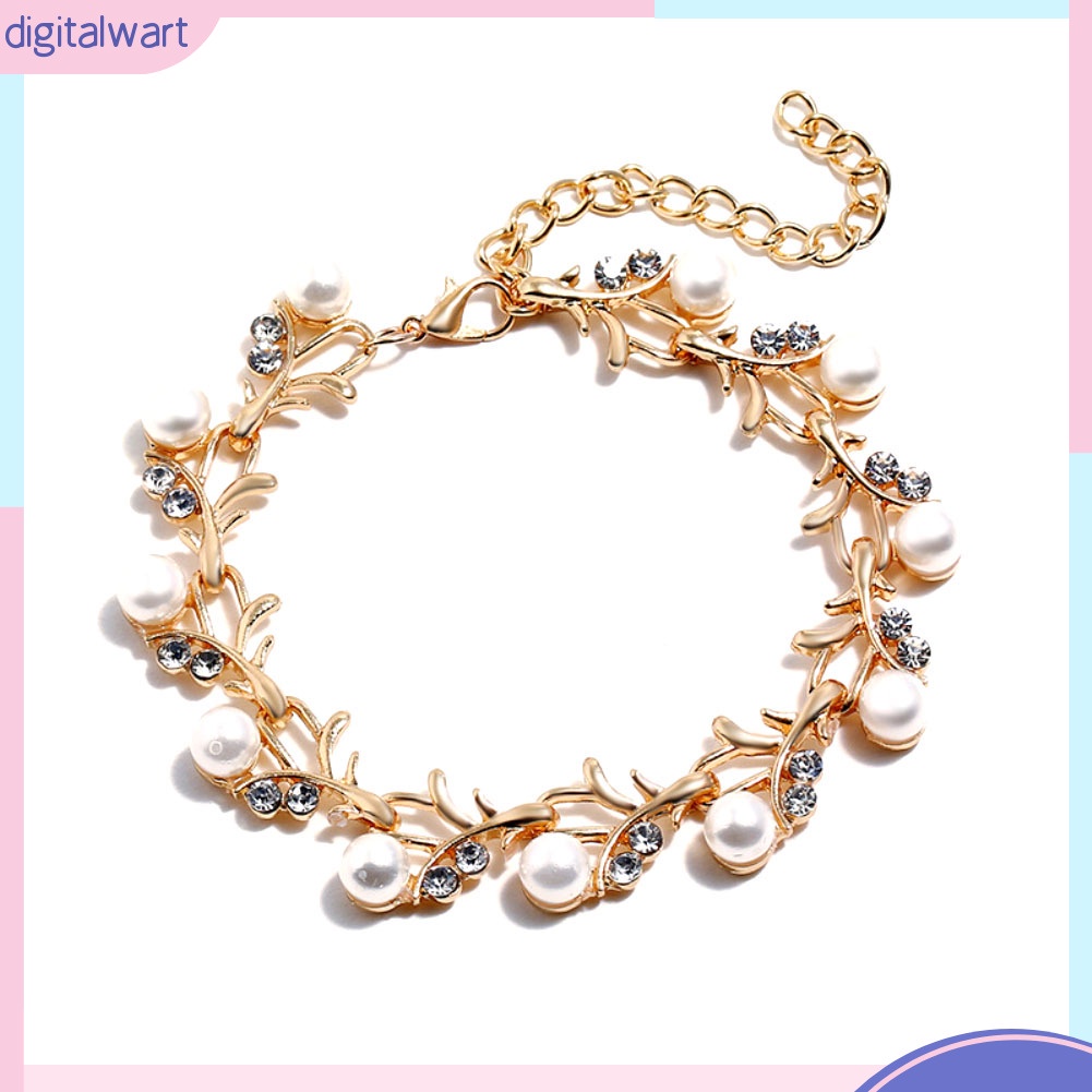 Bộ Trang Sức Đính Ngọc Trai Nhân Tạo Thời Trang Nữ