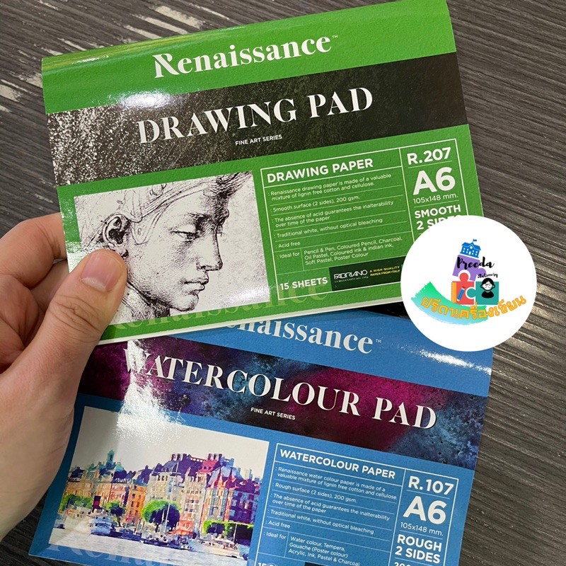 Sổ phác thảo Renaissance A6 (105 * 148mm) Size 200gsm