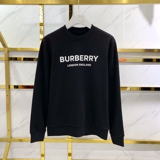 Burberr Áo sweater cotton Tay Dài In LOGO Thời Trang Thu Đông 2020 Cho Nam