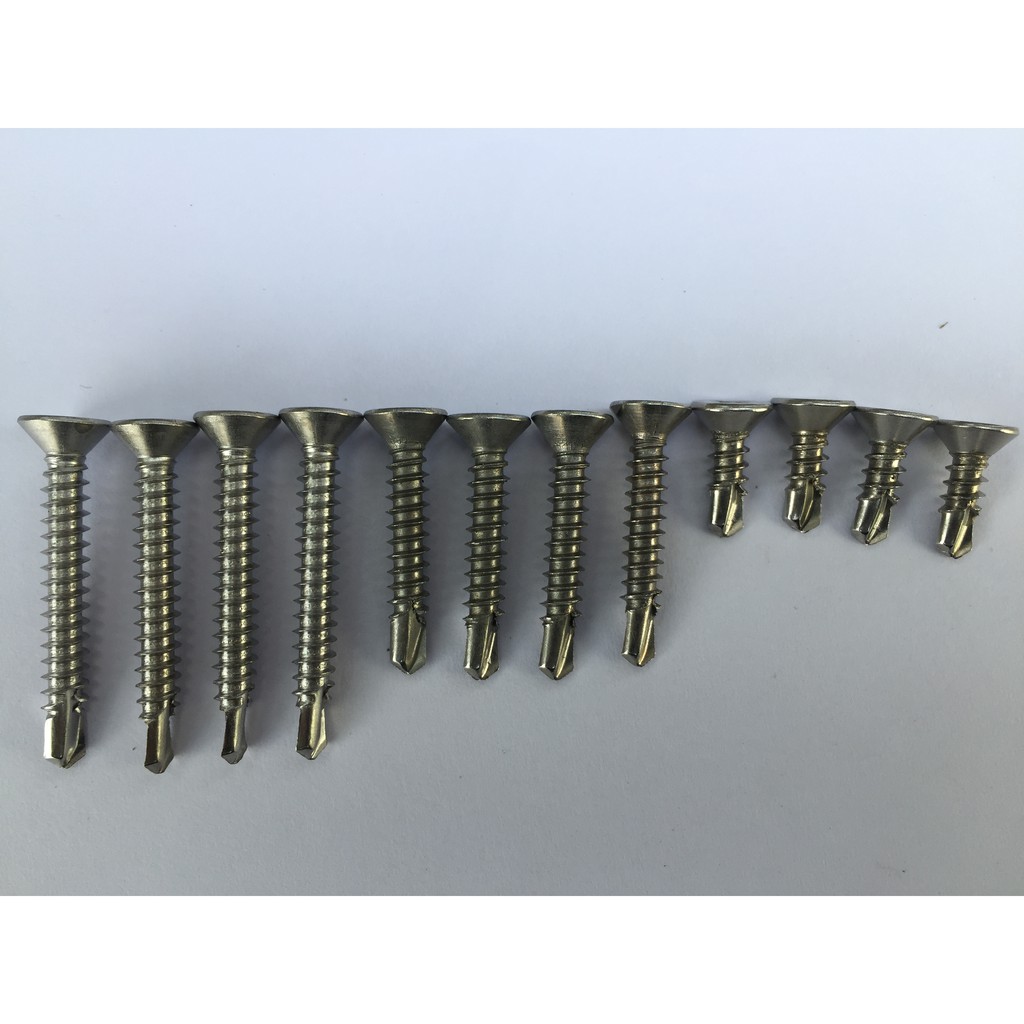 1 kg vít tự khoan inox 304 đầu bằng các cỡ