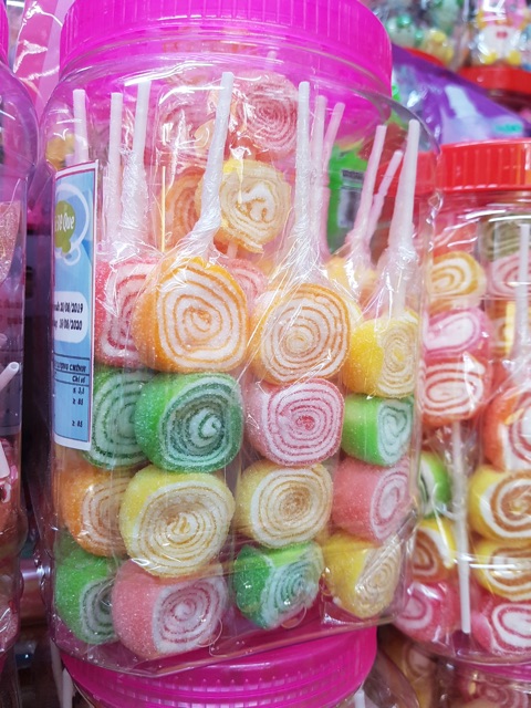 Kẹo dẻo xiên que hủ 50que đủ mẫu -date mới