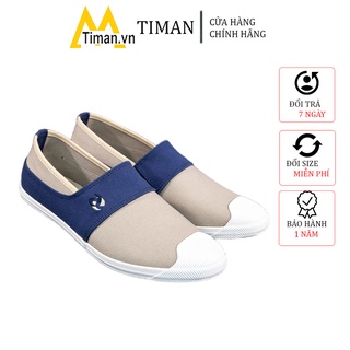 Giày lười nam chất liệu vải đẹp cao cấp phong cách thể thao bảo hành 1 năm GN28 TIMAN