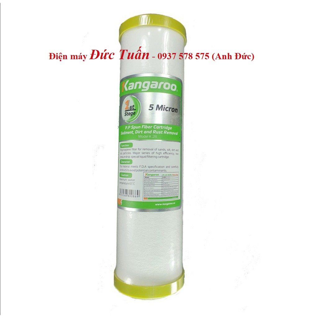 Lõi lọc nước Kangaroo Chính hãng - Lõi 1/2/3 - Giá Từng Lõi | BigBuy360 - bigbuy360.vn