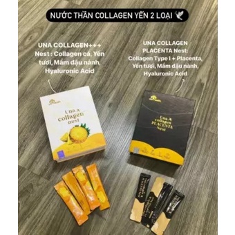 Hộp 28 gói  Collagen Dạng Uống Una Collagen Placenta Nest CICI .