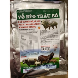 Vỗ béo trâu,bò,dê,cừu,bung đùi nở mông,kích thích tăng trọng 1kg