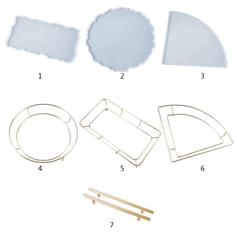 Khuôn Silicone Làm Đế Lót Ly Bằng Resin Epoxy Độc Đáo