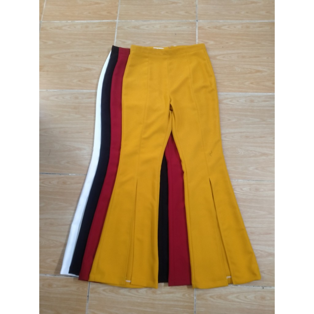 Quần ống loe xẻ trước QD251 [may theo số đo] | BigBuy360 - bigbuy360.vn