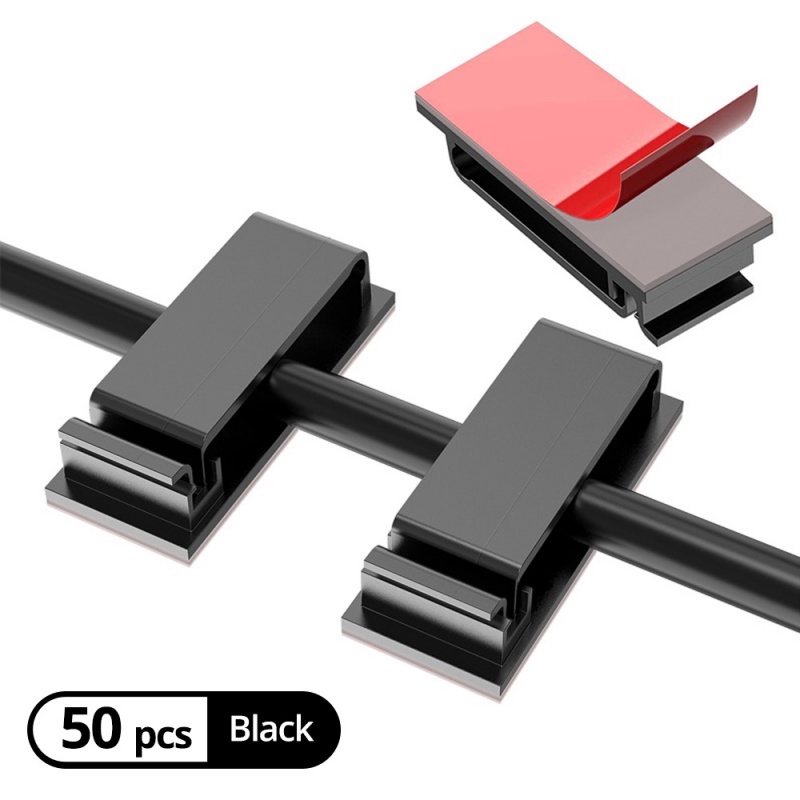 Set 5 kẹp dây cáp tự dính FONKEN dành cho sắp xếp dây cáp GPS xe ô tô dây cáp truyền dữ liệu máy tính kẹp 3M