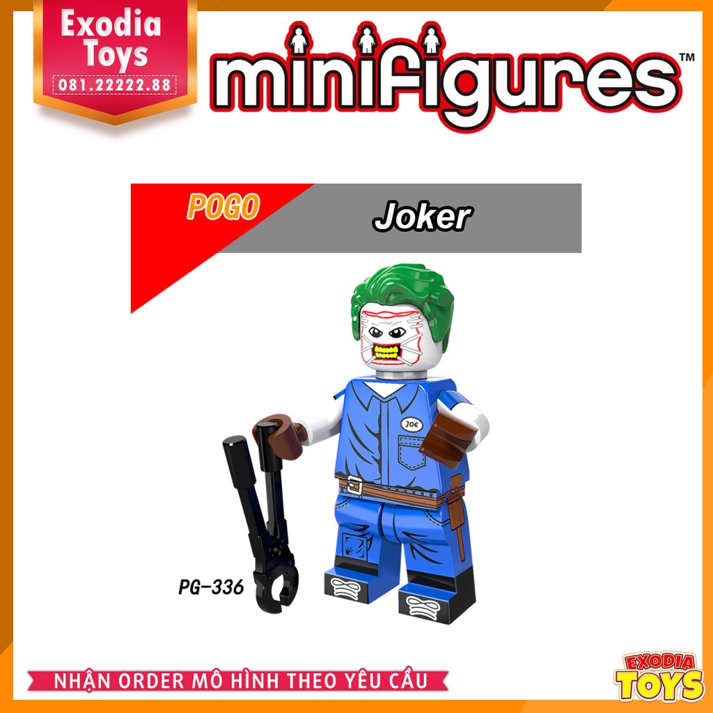 Xếp hình Minifigure Siêu anh hùng vũ trụ Marvel và DC Comics - Đồ Chơi Lắp Ghép Sáng Tạo - POGO PG8105