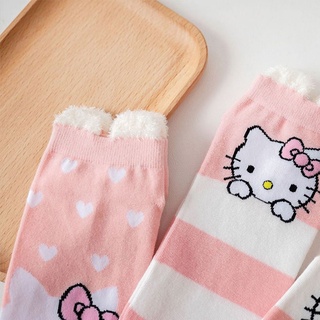 Vớ cotton mềm mại in họa tiết mèo hoạt hình phong cách Harajuku Hàn Quốc chất lượng cao
 #2