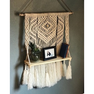 Kệ trang trí Macrame