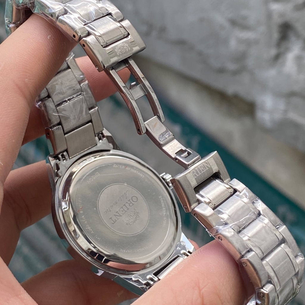 Đồng hồ nam O.rient dây thép không gỉ, máy pin