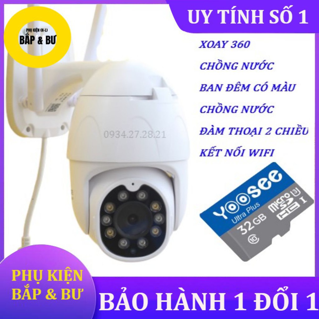 ngoài trời xoay 10 đèn🌟Camera yoosee ngoài trời xoay 360 độ chuẩn 2.0mpx phần mềm yoosee tiếng việt 10 ĐÈN K