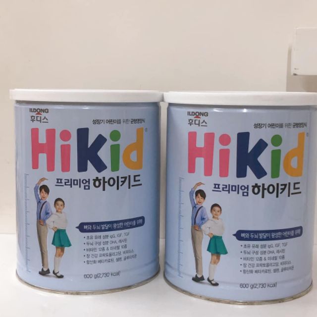 Sữa Bột ILDONG Premium Hikid Hộp 600g (Hikid Tách Béo)