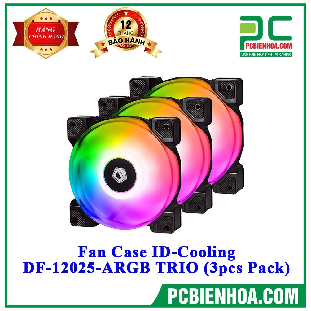 Bộ Fan ID-COOLING DF-12025-ARGB TRIO (3PCS PACK) TẶNG BÀN DI CHUỘT GAMING