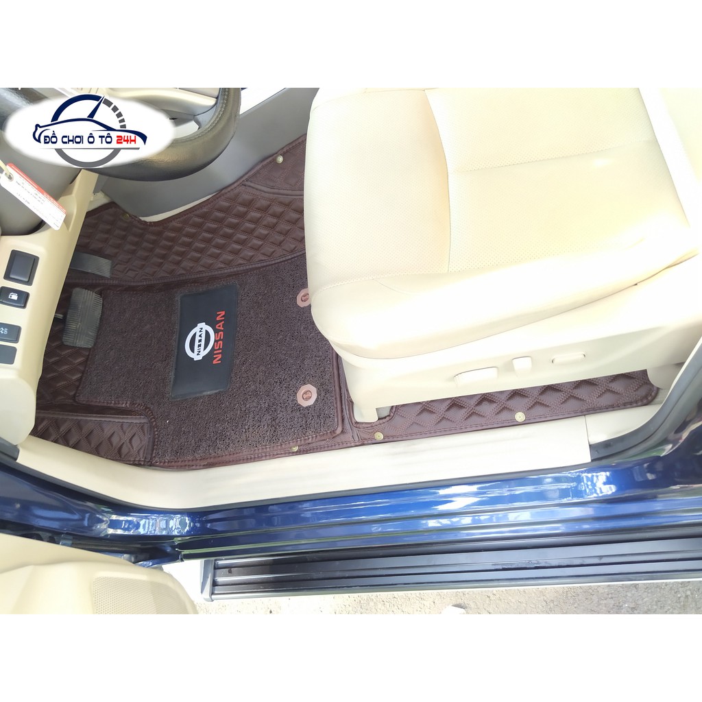 Thảm lót sàn ô tô 5D,6D Nissan Navara Giảm ồn, Không mùi, Chống thấm nước