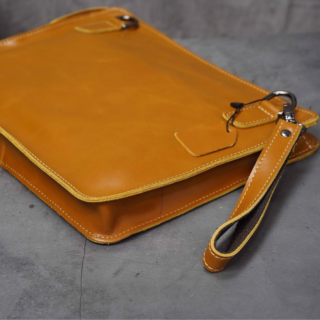 TÚI CẦM TAY - ĐEO CHÉO NAM DA BÒ THẬT DÁNG SANG TRỌNG, THANH LỊCH - SP000193