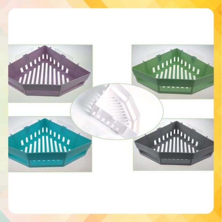 Kệ Góc Nhựa Đựng Đồ Nhà Tắm - Kệ Dán Góc Tường Đựng Đồ Tiện Dụng