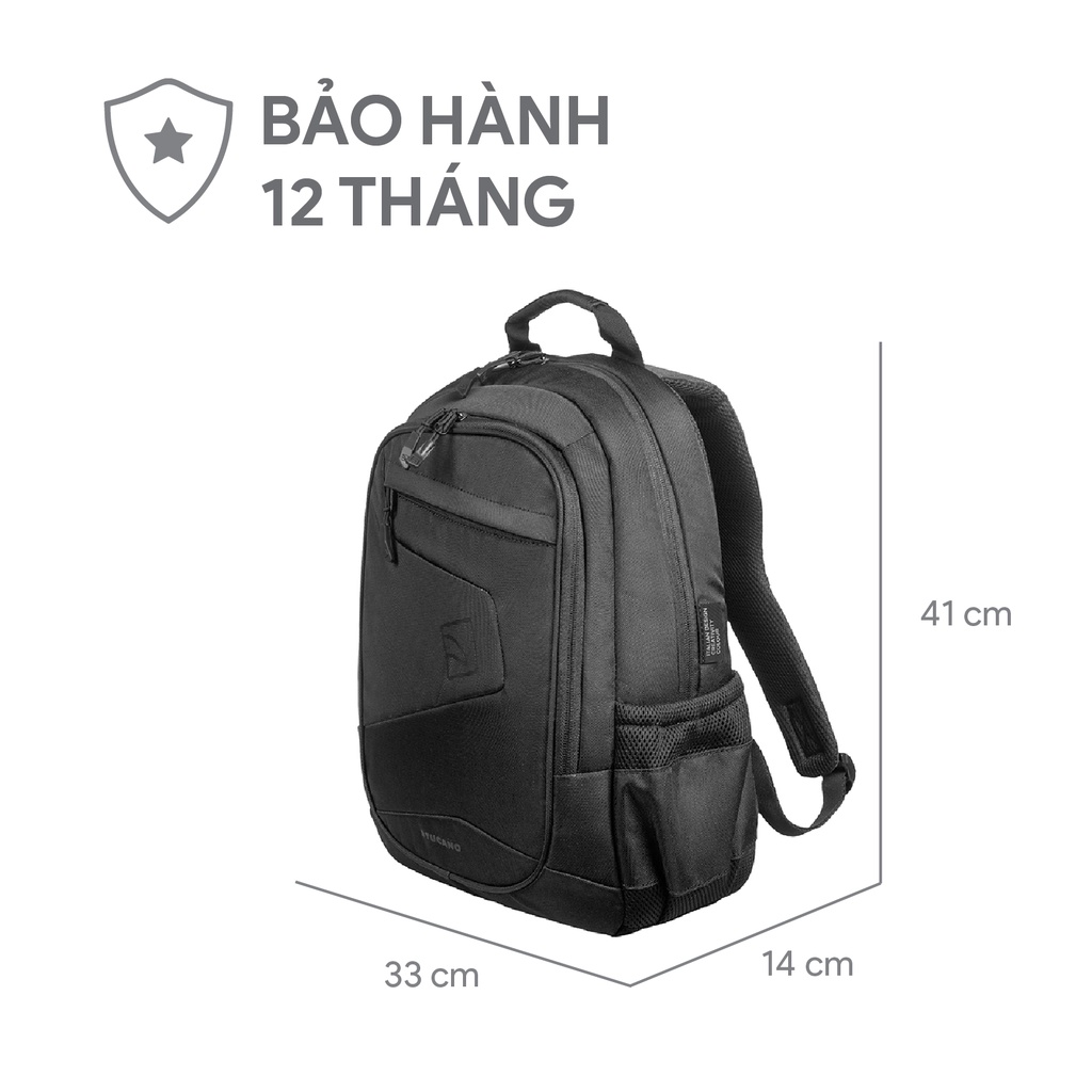 Balo Laptop/ Macbook Tucano Lato Side For Laptop cao cấp phong cách trẻ trung chống sốc 14 inch