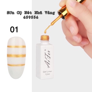 cọ nét ( gel) Aifer trắng , đen vẽ móng