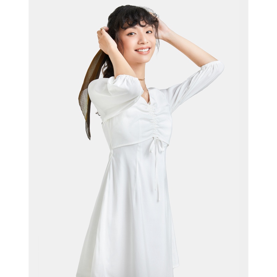 Đầm Mini JUNO Tay Lỡ Rút Dây JNDLU015