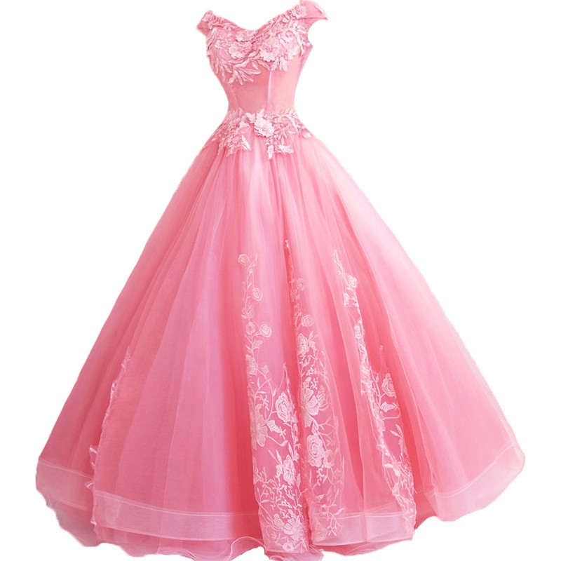 Thiên thần váy cưới tươi sáng và xinh đẹp cô dâu màu hồng bánh mì nướng quần áo nghệ thuật thử nghiệm hiệu suất bán buôn