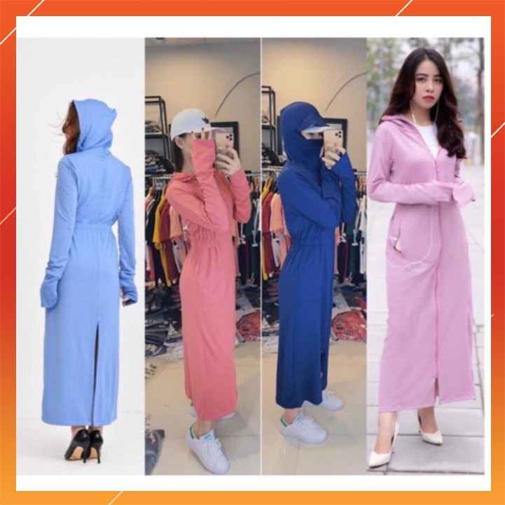 Áo Chống Nắng Thông Hơi Toàn Thân Nữ-Chống Tia UV-Chống Nắng Tuyệt Đối