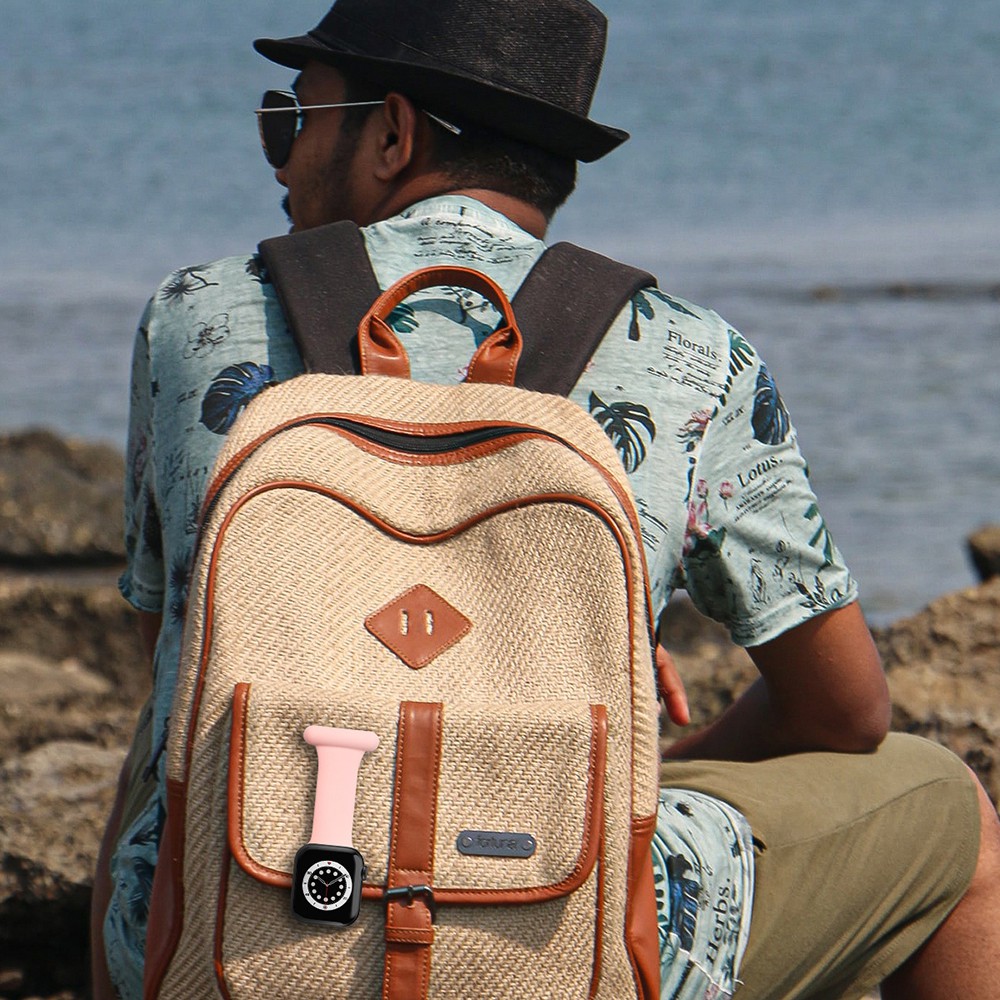 Dây Đeo Thay Thế Chất Liệu Silicon Thiết Kế Sọc Gân Độc Đáo Cho Đồng Hồ Y Tá