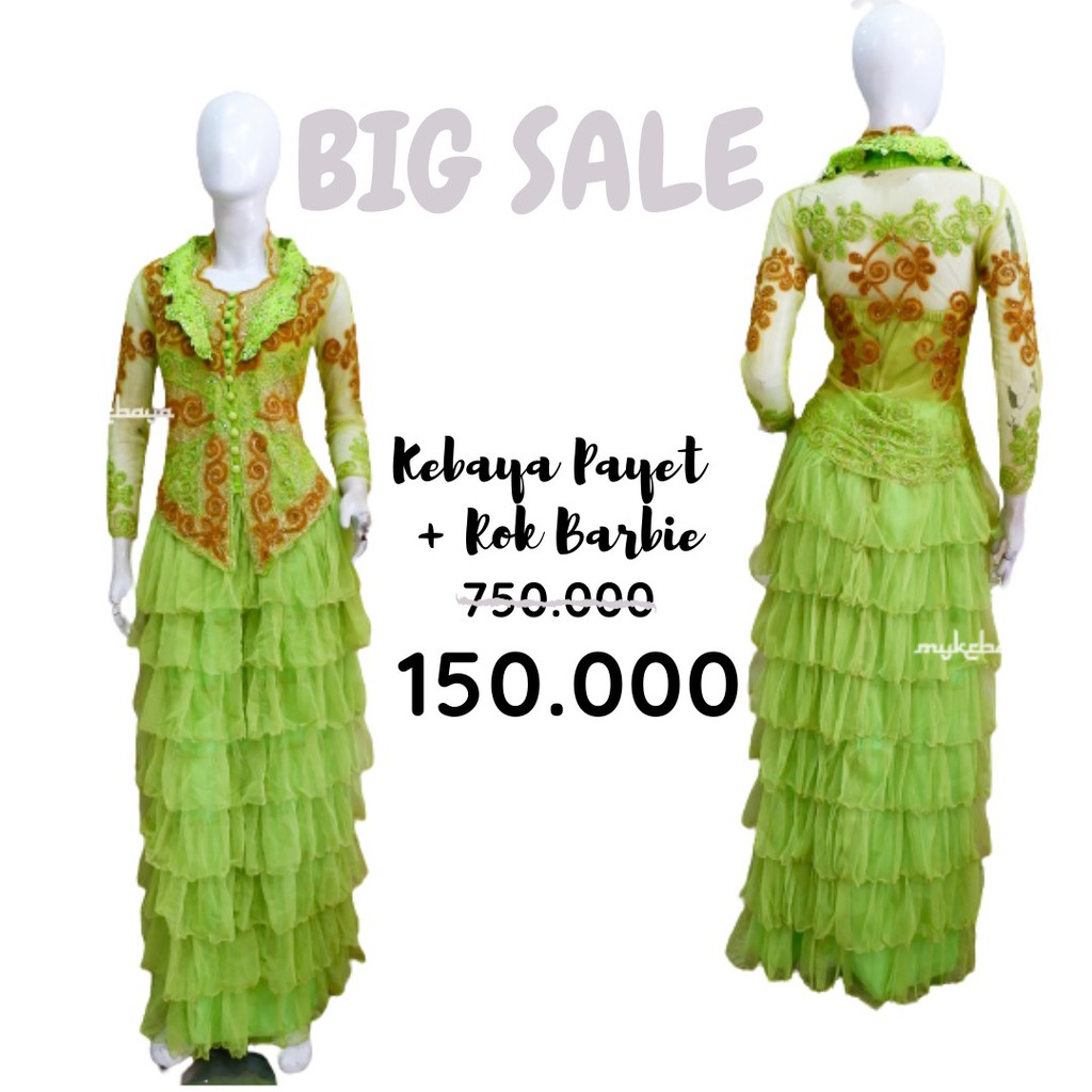 Đầm búp bê kebaya xinh xắn cho bé gái