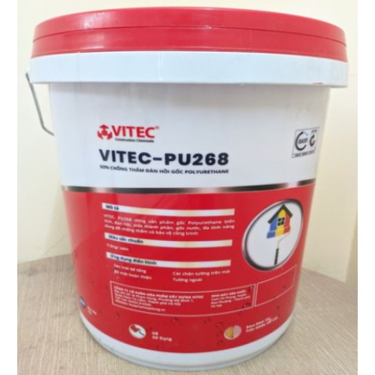 VITEC PU 268 - Chất chống thấm Polyurethane biến tính một thành phần - Thùng 20kg