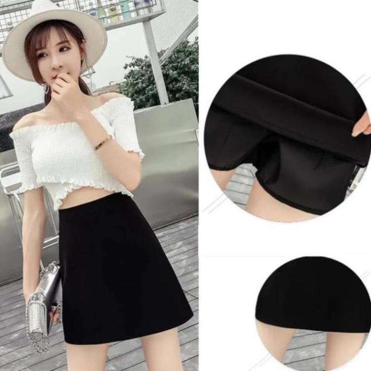 Chân Váy Chữ A, Chân Váy Nữ Ngắn Lưng Cao Túi Bên Hông Màu Đen Dễ Phối Đồ Thời Trang Cho Nữ.( Có Lót Quần ) | BigBuy360 - bigbuy360.vn