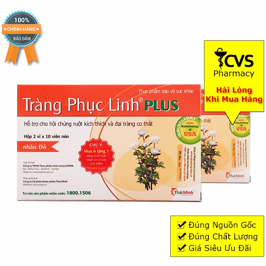 Tràng Phục Linh Plus Cam - Hỗ Trợ Phục Hồi Niêm Mạc Đại Tràng