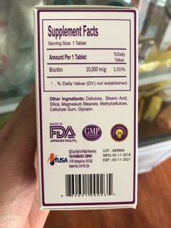 Viên uống mọc tóc biotin tenmax( có ảnh thật sau sử dụng)